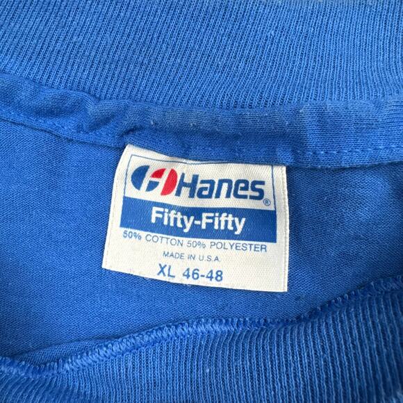 Vintage Graphic Radio Station Promo Tee Size XL 93fm "Bud To The Beach" Y2K 90s - Picture 3 of 9